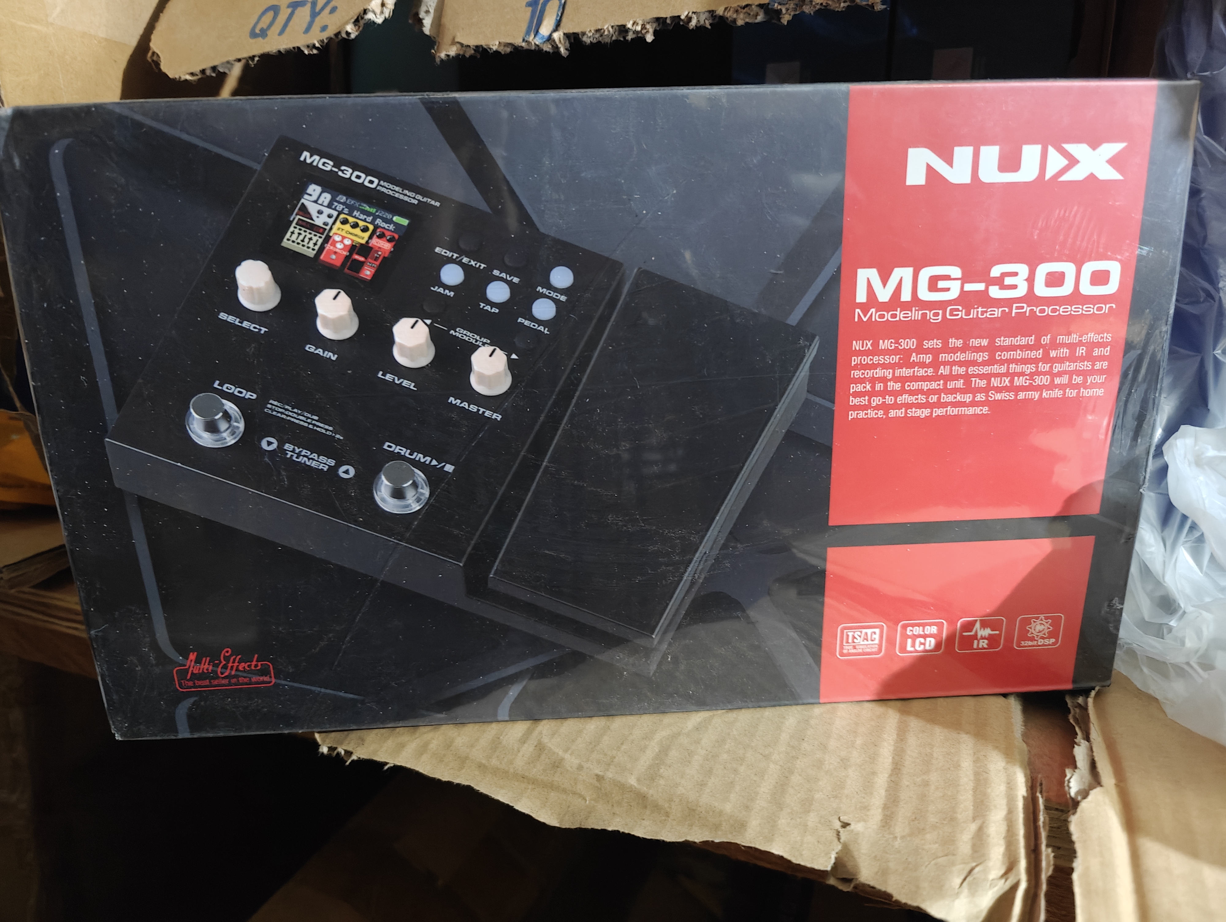 NUX MG300 Guitar Modelling Processor Multi Effects Pedal